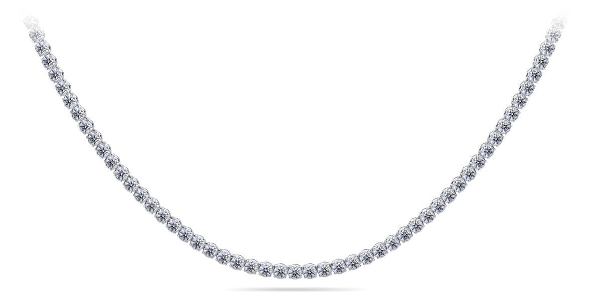 Timeless Dreams Riviera Diamond Necklace with 6.77 ct.(finished) 2.2mm - Luxury Time NYC